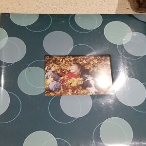 Gibson Tapestry Scrambled In White and Blue NWTS 12x12